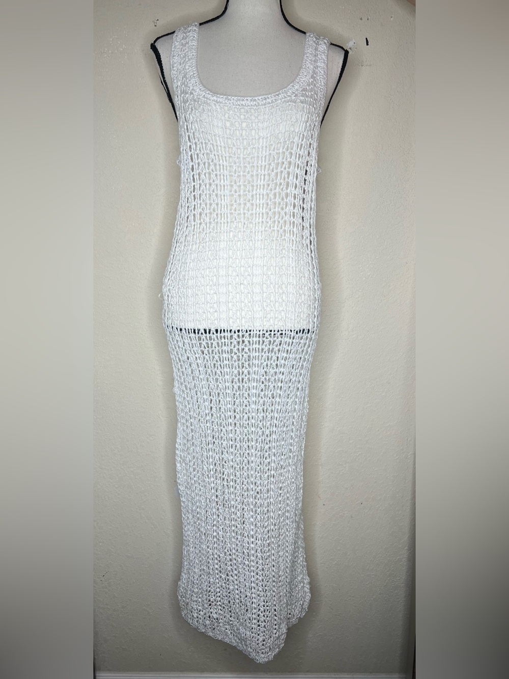 NEW Mikoh Rella Cove up Midi Dress in Bone